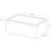 Černý plastový úložný box Yamazaki Rin 18,5 x 12,5 cm
