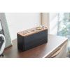 Černý plastový třípatrový úložný box Yamazaki Rin 24 x 8 cm -fv-interier-25