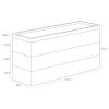 Černý plastový třípatrový úložný box Yamazaki Rin 24 x 8 cm -fv-interier-25