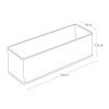 Set dvou kouřově šedých plastových organizérů Yamazaki Tower 24 x 8 cm