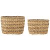 Set dvou dekorativních košů z vodního hyacintu Bloomingville Indra 31x23/35x26 cm