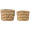 Set dvou dekorativních košů z vodního hyacintu Bloomingville Indra 39x31/43x35 cm