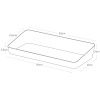 Černý kovový podnos Yamazaki Amenity 30 x 13,5 cm