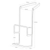 Černý kovový držák na houbičku Yamazaki Tower 15,5 cm