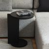 Černý dubový odkládací stolek Holger 40 cm -fv-interier-25