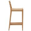 Dubová barová židle Kave Home Analy 70 cm s výpletem