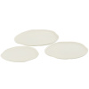Bílý kovový podnos J-line Tranus 29,5 x 26,5 cm