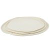 Bílý kovový podnos J-line Tranus 29,5 x 26,5 cm