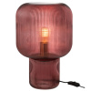 Červená skleněná stolní lampa J-line Gasina 29 cm