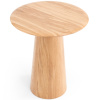 Bělený dubový odkládací stolek Mushroom 40 cm