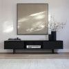 Černý dubový TV stolek Aurora 178 x 46 cm -fv-interier-25