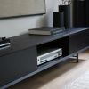 Černý dubový TV stolek Aurora 178 x 46 cm -fv-interier-25