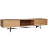 Dubový TV stolek Aurora 178 x 46 cm