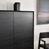 Černá dubová komoda Aurora 110 x 41 cm -fv-interier-25