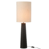 Černá dřevěná stolní lampa J-line Ailan 85 cm