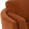 Oranžové čalouněné otočné křeslo J-line Swirl -fv-interier-25