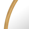 Zlaté kovové závěsné zrcadlo J-line Moga 30 cm