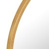 Zlaté kovové závěsné zrcadlo J-line Moga 50 cm -fv-interier-25