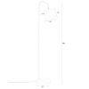 Béžová kovová stojací lampa ZUIVER BUCKLE HEAD 150 cm