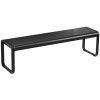 Černá kovová lavice Fermob Bellevie 161 cm