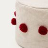 Béžovo-červený puf Kave Home Manua 40 cm -fv-interier-25