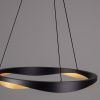 Černo-zlaté kovové závěsné LED světlo Nova Luce Radon 65 cm -fv-interier-25