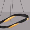 Černo-zlaté kovové závěsné LED světlo Nova Luce Radon 100 cm -fv-interier-25