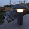 Šedá plastová dobíjecí zahradní LED lampa Ramsey -fv-interier-25