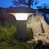 Šedá plastová dobíjecí zahradní LED lampa Ramsey -fv-interier-25