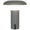 Šedá plastová dobíjecí zahradní LED lampa Ramsey