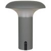 Šedá plastová dobíjecí zahradní LED lampa Ramsey