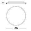 Černé kovové stropní LED světlo Nova Luce Willow 60 cm