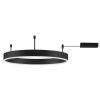 Černé kovové stropní LED světlo Nova Luce Motif 60 cm