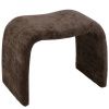 Hnědá čalouněná stolička J-line Naute 46 cm