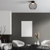 Černé kovové stropní LED světlo Nova Luce Kinetic 30 cm -fv-interier-25