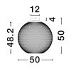 Černé kovové stropní LED světlo Nova Luce Kinetic 50 cm -fv-interier-25