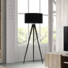 Černá bavlněná stojací lampa Kave Home Iguazu 157 cm -fv-interier-25
