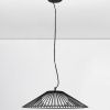 Černé závěsné LED světlo Nova Luce Brume 50 cm