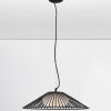 Černé závěsné LED světlo Nova Luce Brume 50 cm