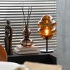 Hnědá skleněná stolní lampa J-line Sponky -fv-interier-25
