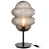 Šedá skleněná stolní lampa J-line Sponky