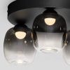 Kouřově šedé skleněné stropní LED světlo Nova Luce Kita 36 cm -fv-interier-25