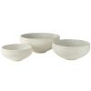 Set tří bílých keramických květináčů J-Line Draja Ø 69/58/48 cm