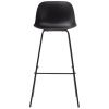 Černá plastová barová židle Kave Home Altea 75 cm