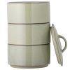 Sada tří zelených kameninových misek Bloomingville Ebba 940 ml