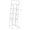 Černý kovový stojan na časopisy Yamazaki Tower 71 cm