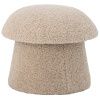 Béžový bouclé puf Bloomingville Bocca 46 cm