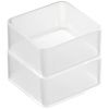 Set dvou plastových organizérů Yamazaki Tower 8 x 8 cm