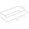 Set dvou plastových organizérů Yamazaki Tower 16 x 8 cm