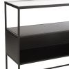 Černý kovový toaletní stolek J-line Geom 140 x 30 cm -fv-interier-25